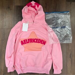 Aelfric Eden Pink Star Oversized Hoodie
